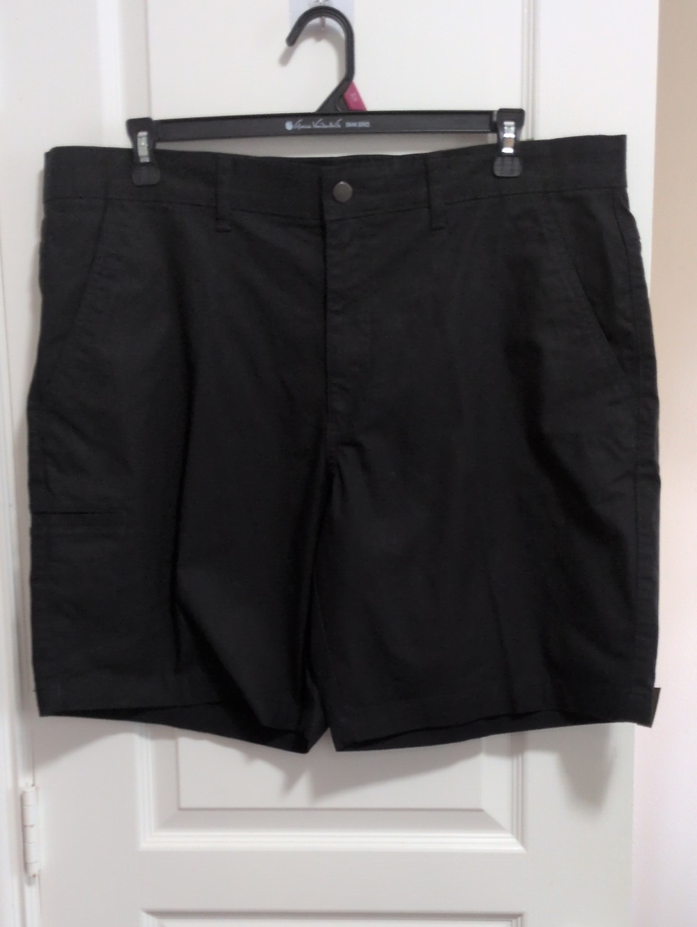 Brahma Black Relaxed Fit Canvas Shorts